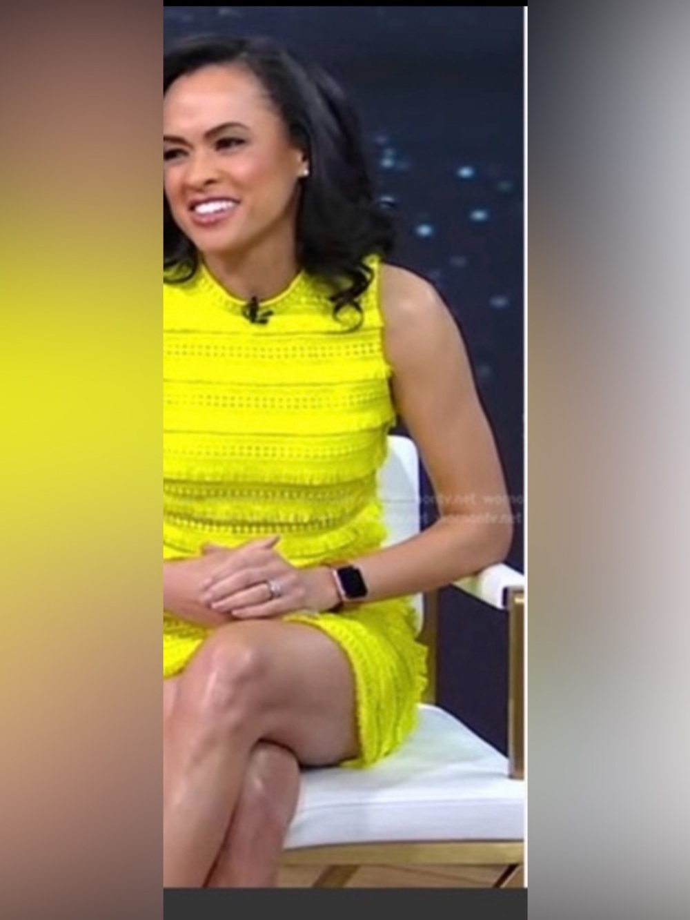 J Crew Yellow Sleeveless Knit Sheath Dress